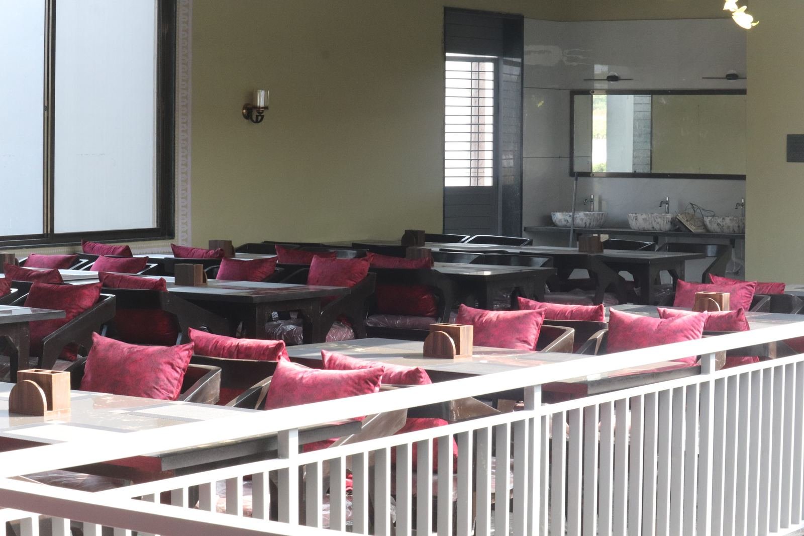 Pure veg dining ambience